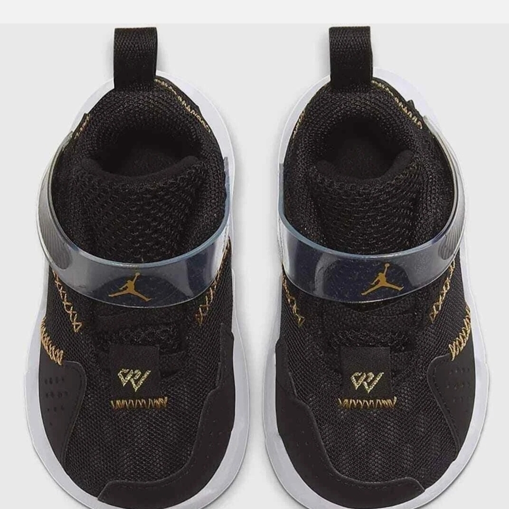 Air Jordan Why Not Zer0.3 Black and Gold Sneakers - Toddler 4C